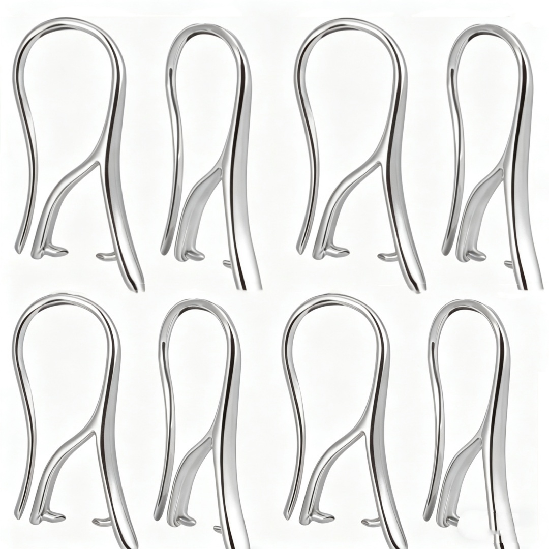 Jewelry Making Name - 10/30Pcs White with Pinch Bails Golden