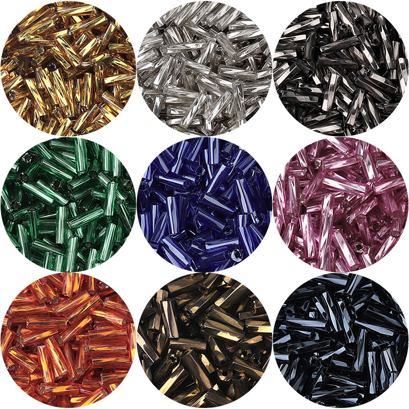 Seed Bead Tube - Louleur Twist Bugles Czech Glass Beads