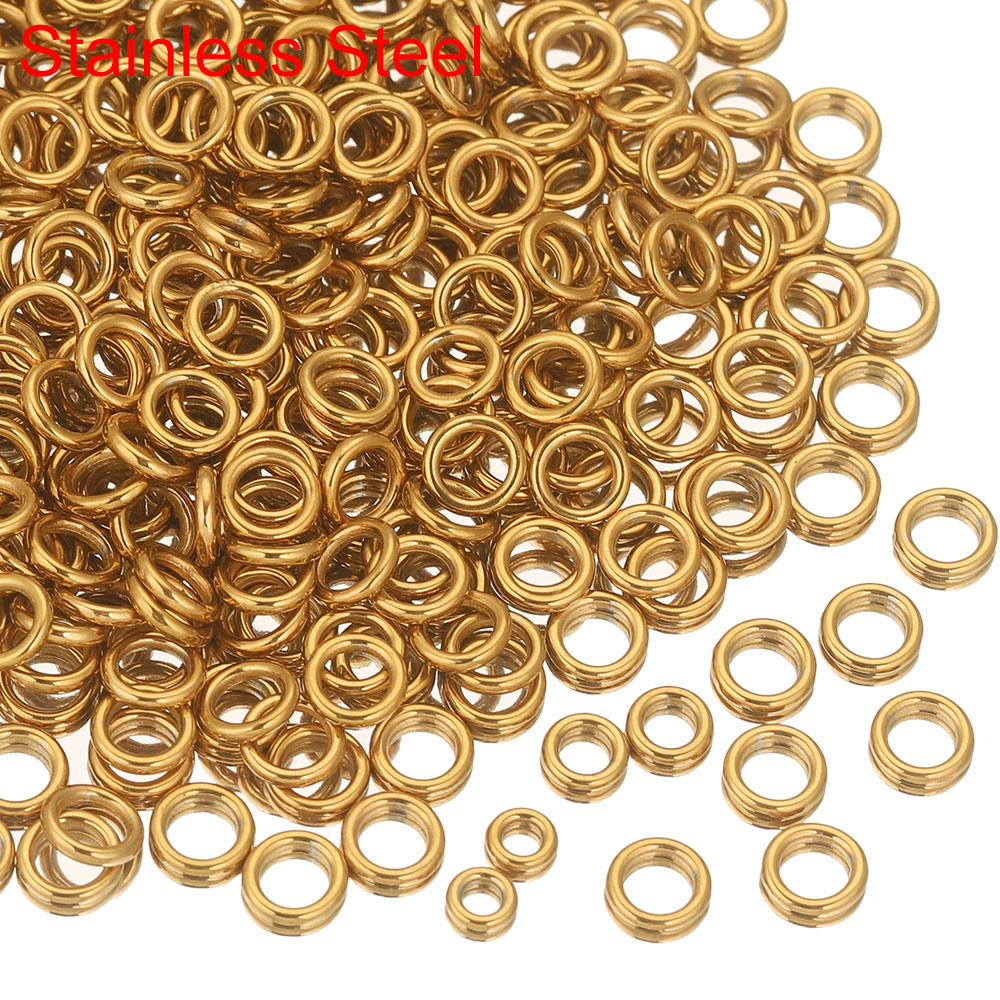 Jewelry Making Jump Rings - 50pcs Stainless Steel Closed Jump Rings
