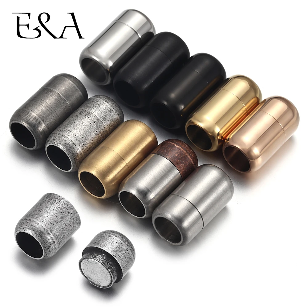 Jewelry Making Metal - Stainless Steel 3mm-8mm Round Magnetic Clasps