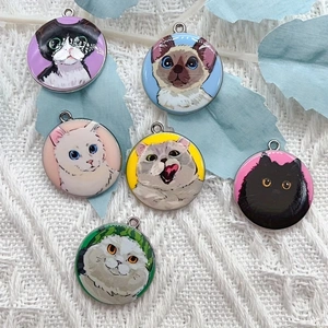 10pcs cartoon animal cat ename - огляд і ціна Jewelry Making Earrings