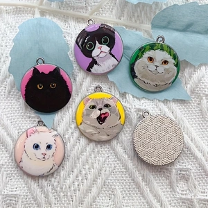 10pcs cartoon animal cat ename - огляд і ціна Jewelry Making Earrings