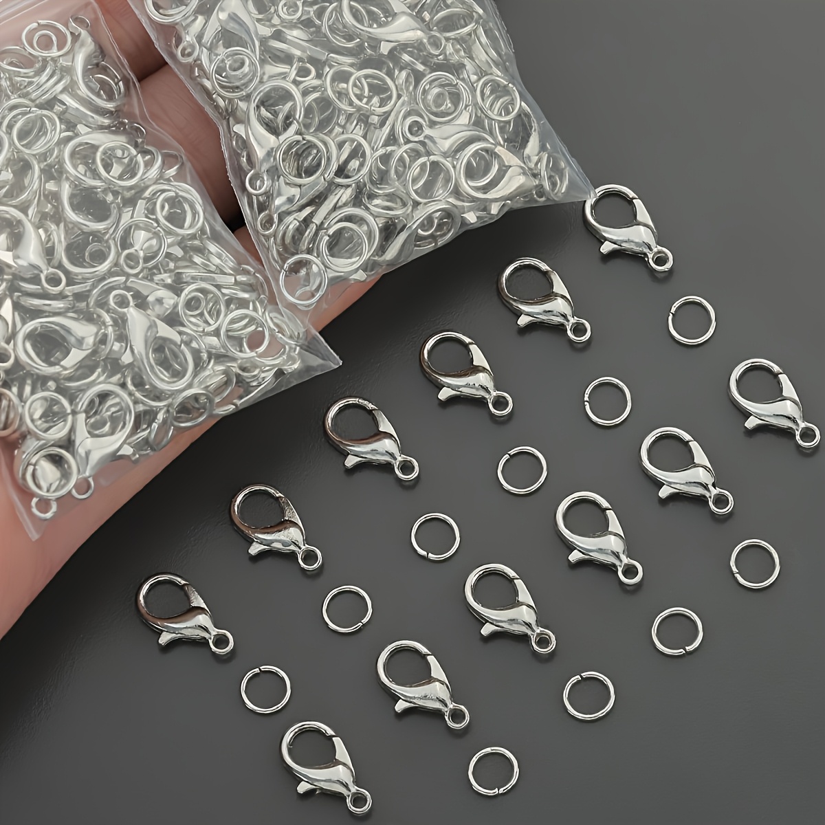 1/2/300pcs Lobster Clasps Open - огляд і ціна Jewelry Making Jump Rings