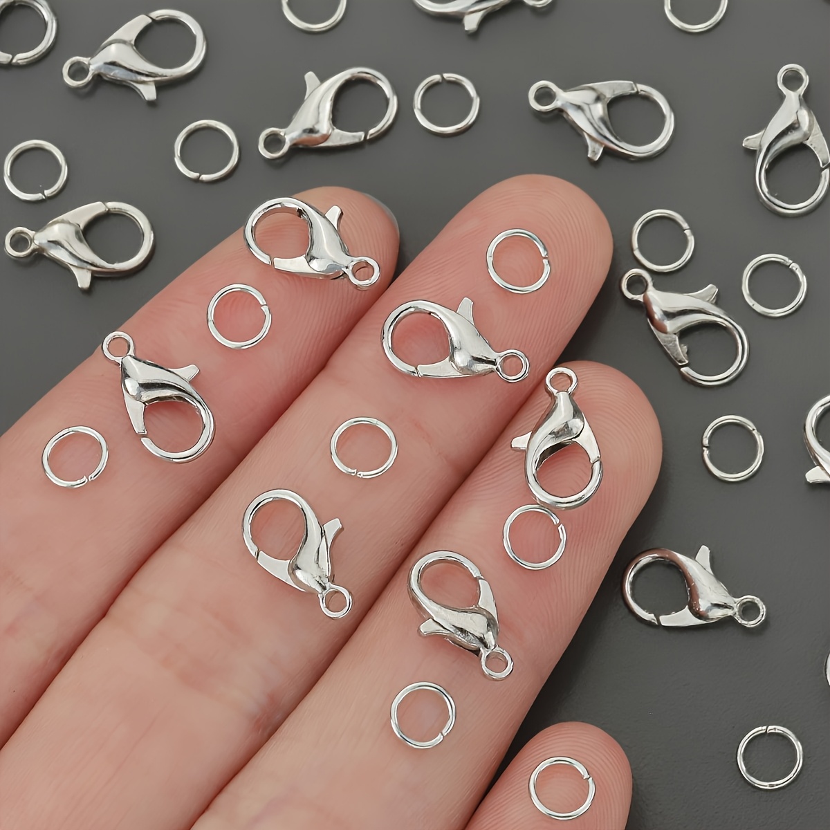 1/2/300pcs Lobster Clasps Open - огляд і ціна Jewelry Making Jump Rings