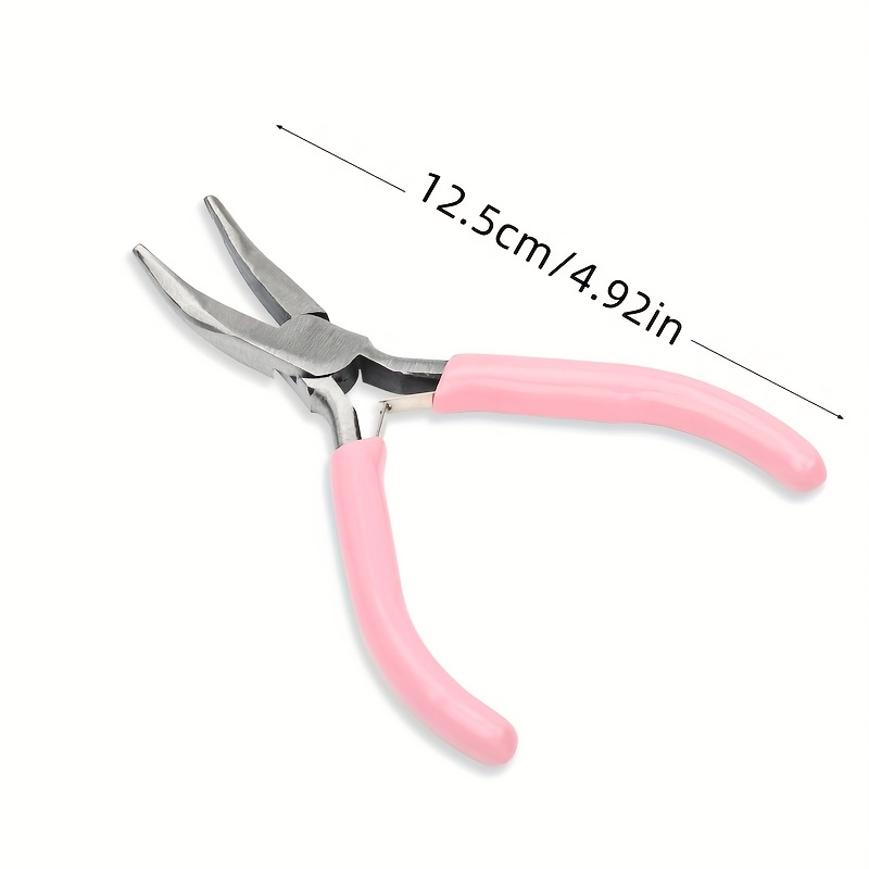 2pcs Curved Mouth Pliers Pink/ - огляд і ціна Jewelry Plier Set