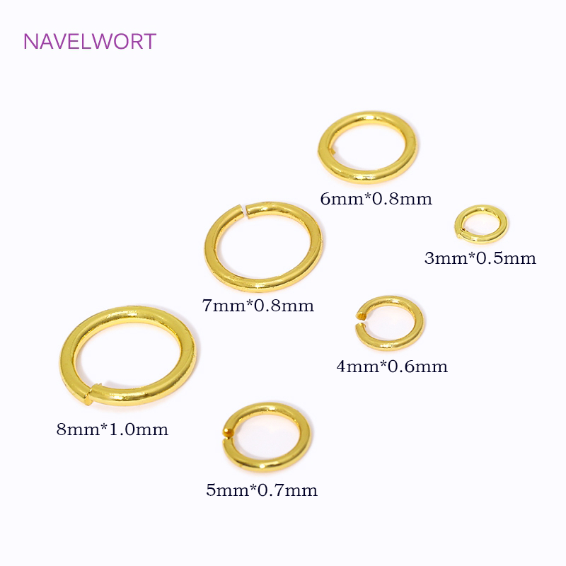 14K/18K Gold Plated Split Ring - огляд і ціна Jewelry Making Jump Rings