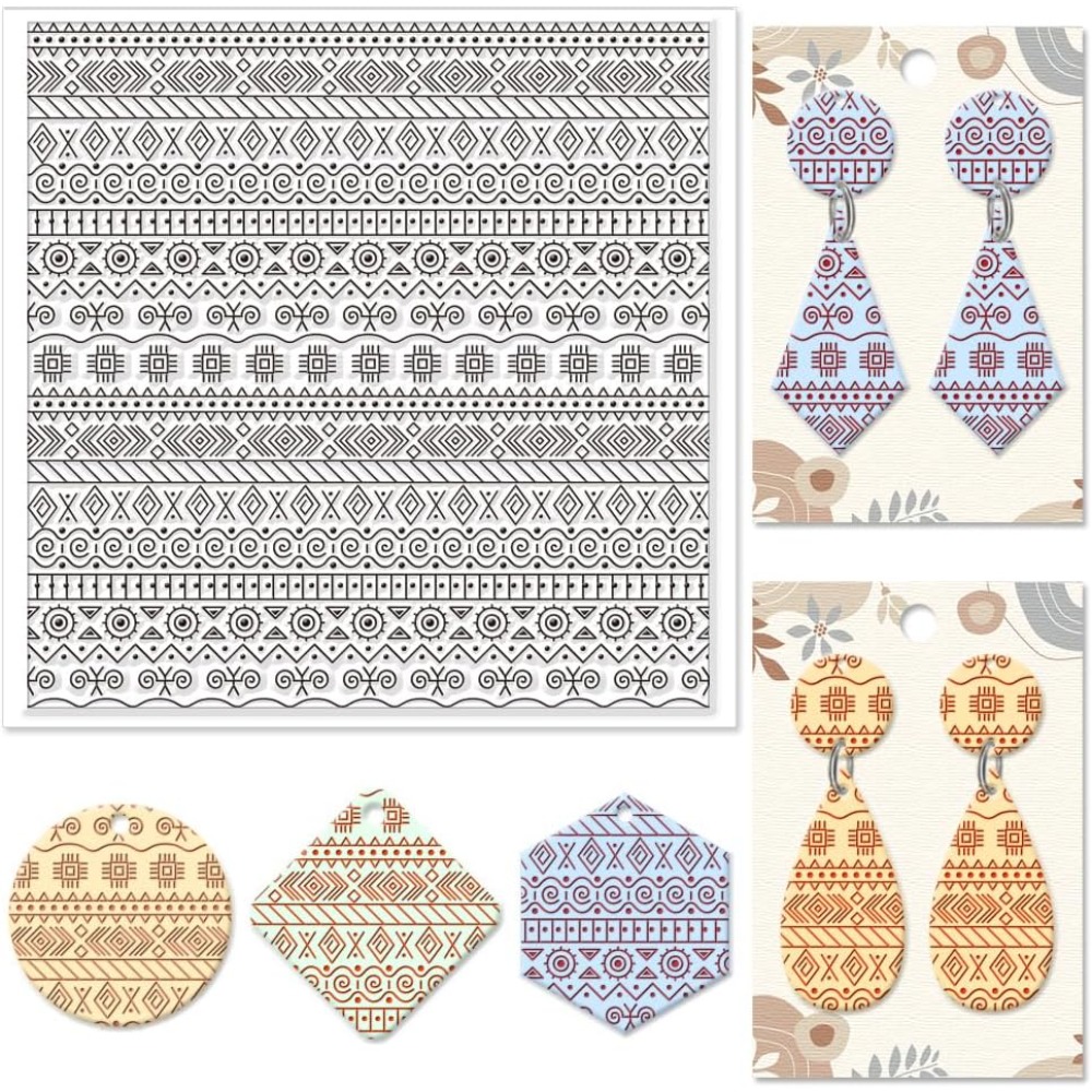 Textile Geometric Silicone Tex - огляд і ціна Jewelry Making Mold