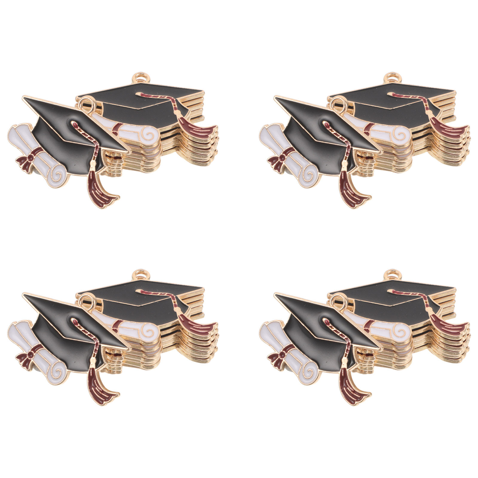 50Pcs Graduation Cap Charms Al - огляд і ціна Jewelry Making Diploma