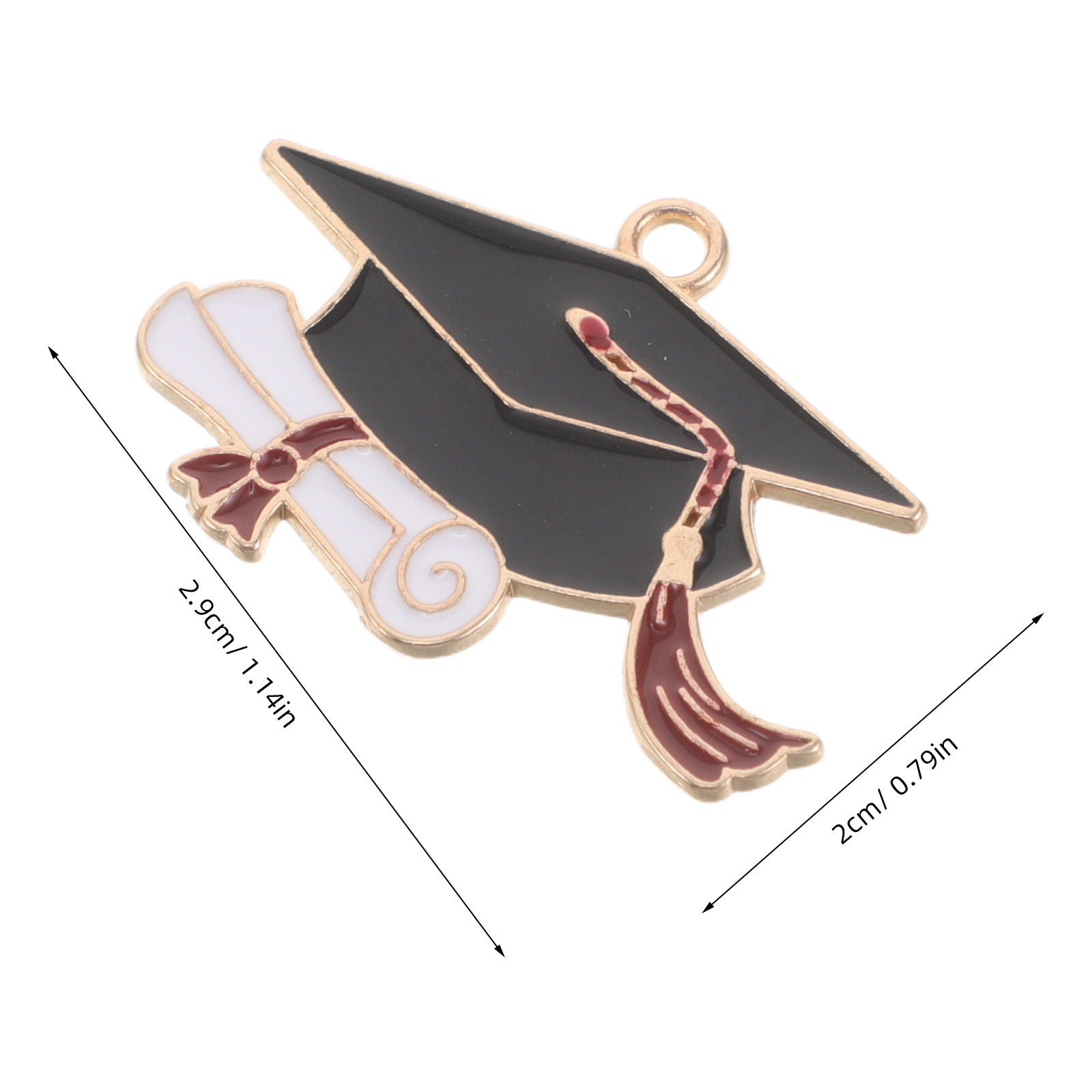 50Pcs Graduation Cap Charms Al - огляд і ціна Jewelry Making Diploma