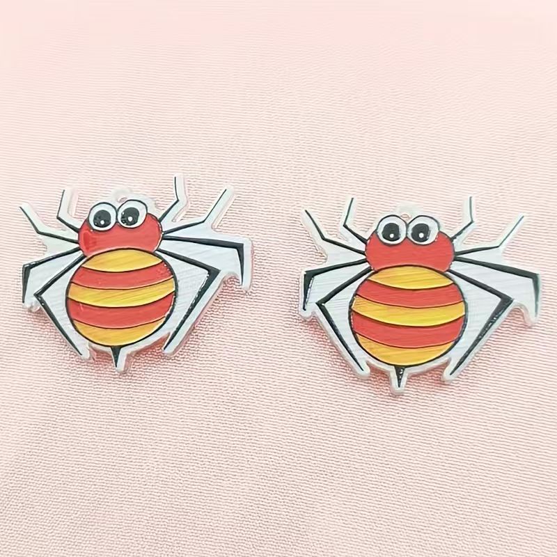 10pcs acrylic Halloween spider - огляд і ціна Jewelry Making Earrings
