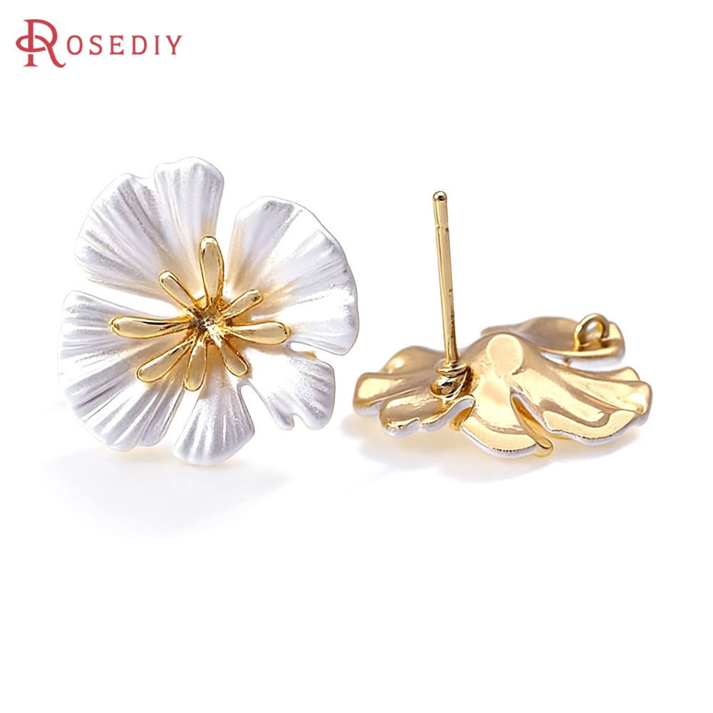 18K Gold Color Brass Flower St - огляд і ціна Jewelry Making Metal