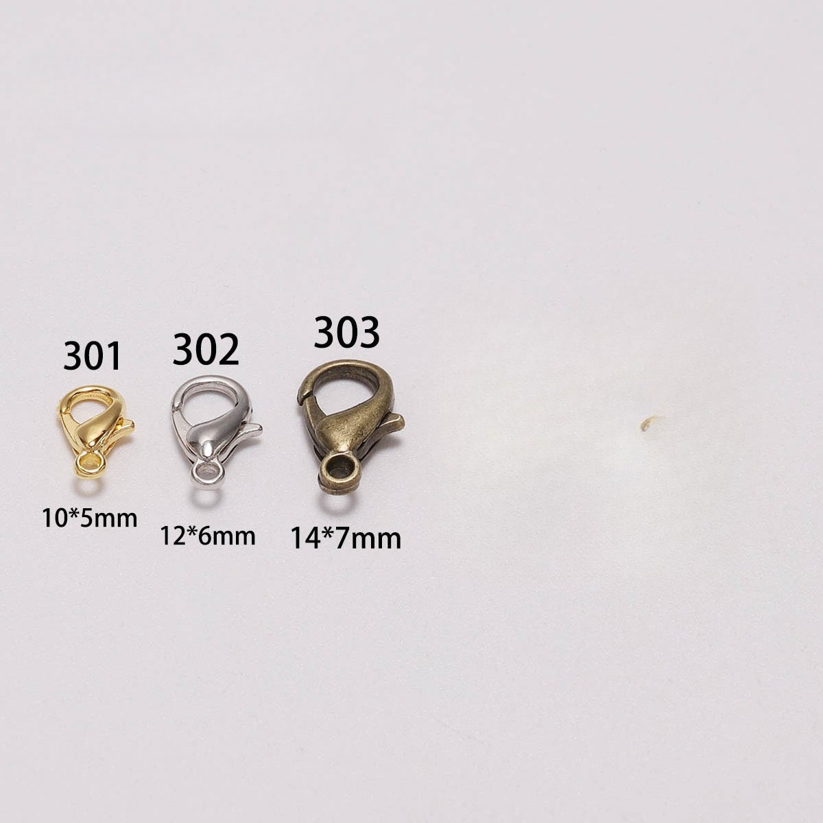 100pcs 9 12 14mm Zinc Alloy Lo - огляд і ціна Jewelry Making Metal