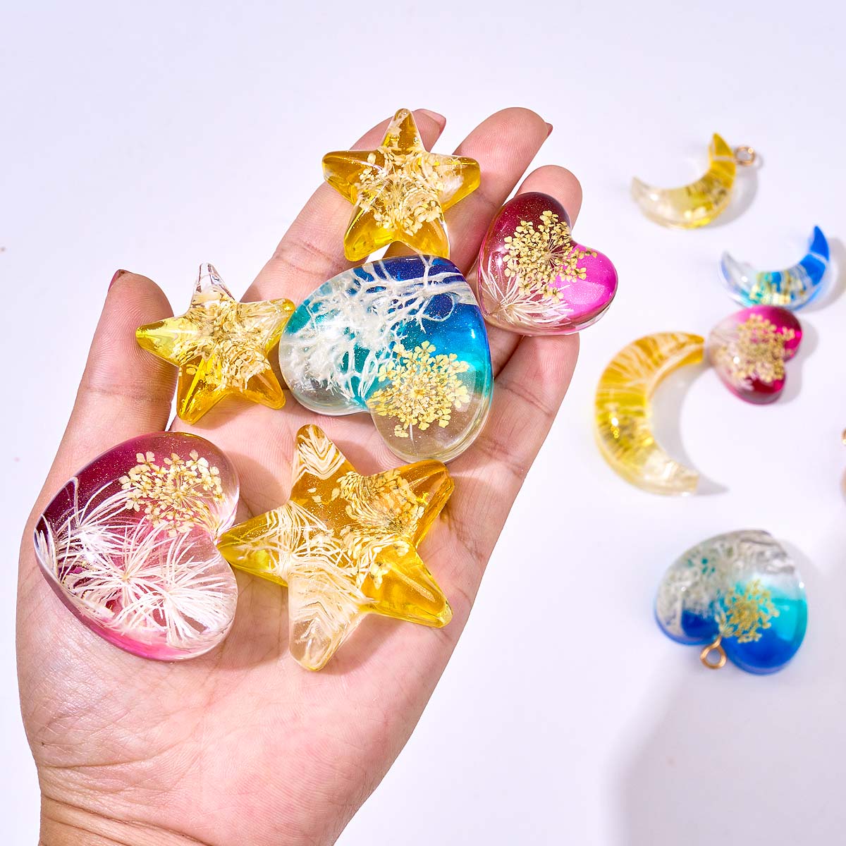 Heart Star Moon Pendant Silico - огляд і ціна Jewelry Making Mold