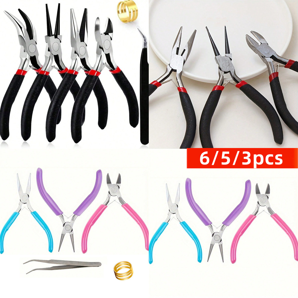 6/5/3pcs Jewelry Making Tools  - огляд і ціна Jewelry Plier Set