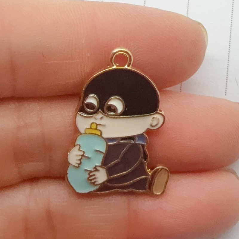 10pcs alloy drip oil cartoon p - огляд і ціна Jewelry Making Earrings