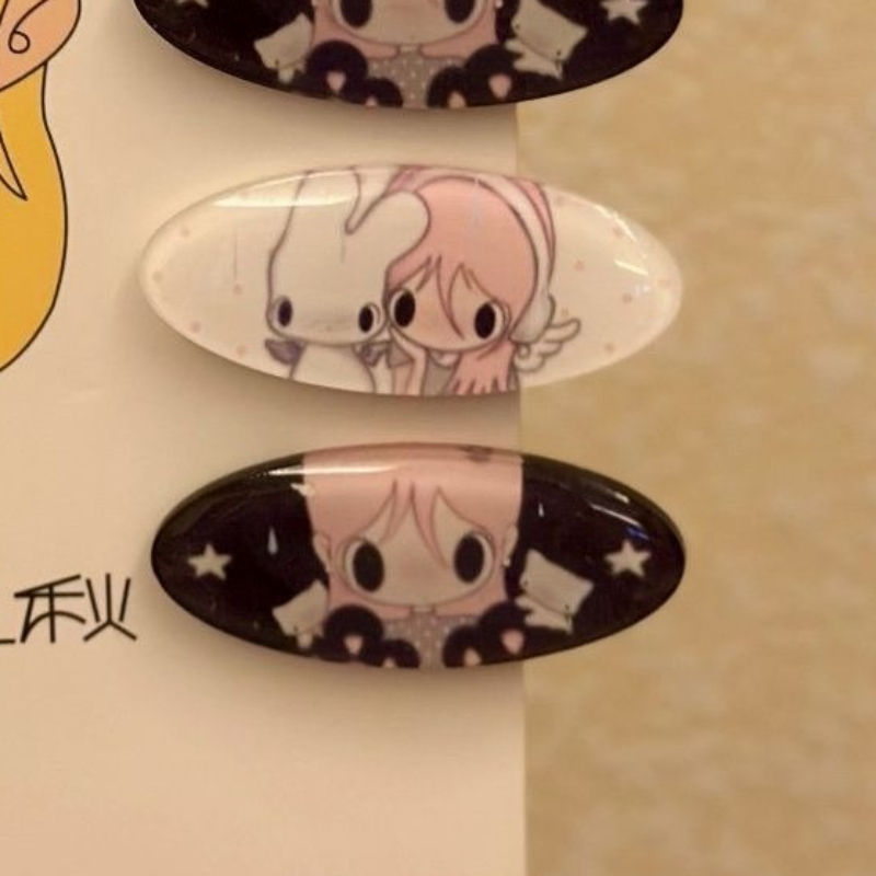 2Pcs INS Angel Girl Cartoon Ha - огляд і ціна Jewelry Making Adults