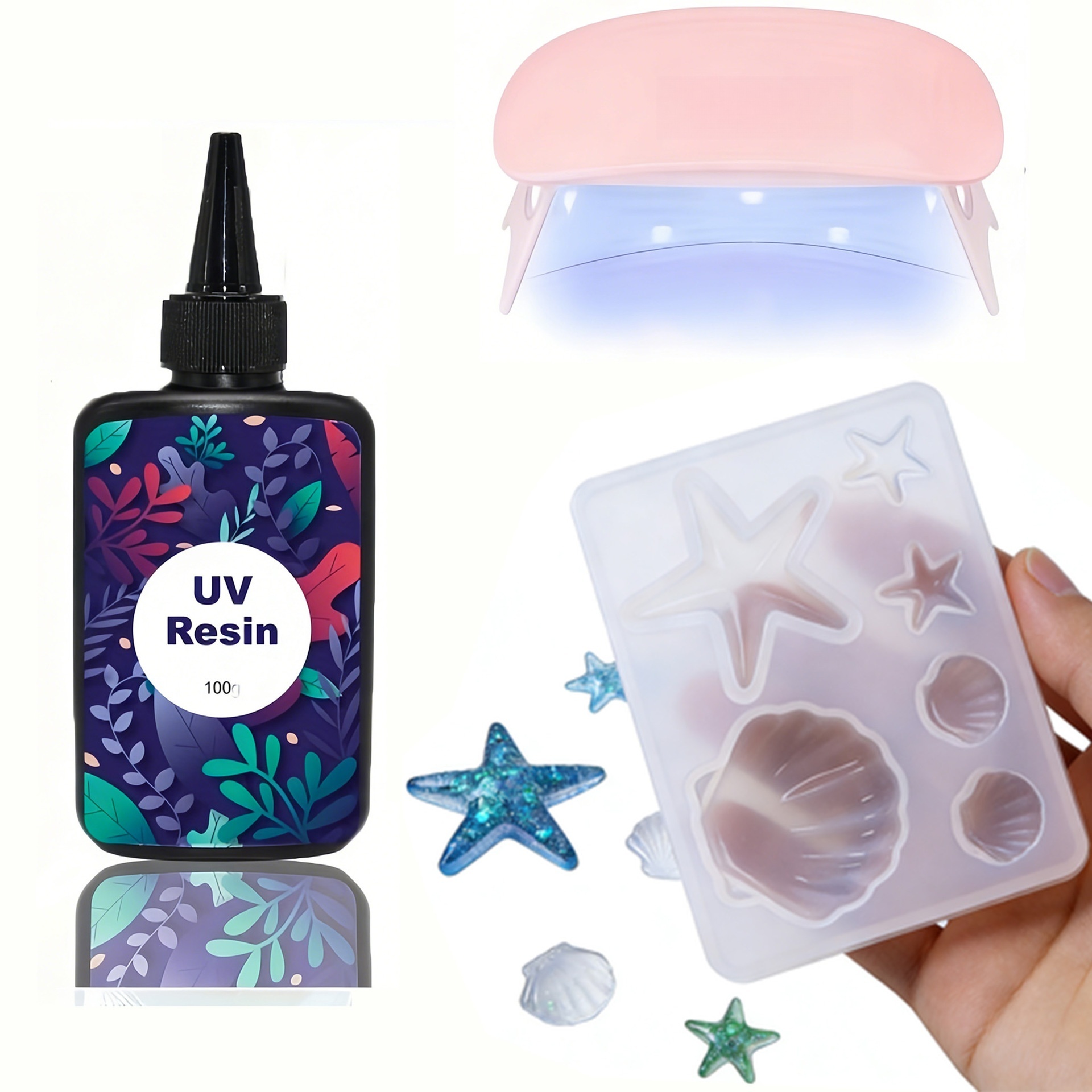 DIY Ocean Theme Crystal Epoxy  - огляд і ціна Jewelry Making Mold
