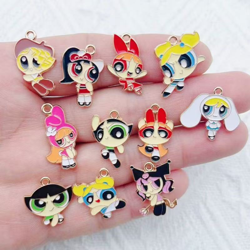 10pcs Alloy Oil-Dripping Carto - огляд і ціна Jewelry Making Earrings