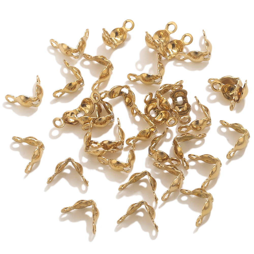 50pcs PVD Gold Plated Stainles - огляд і ціна Jewelry Making Metal