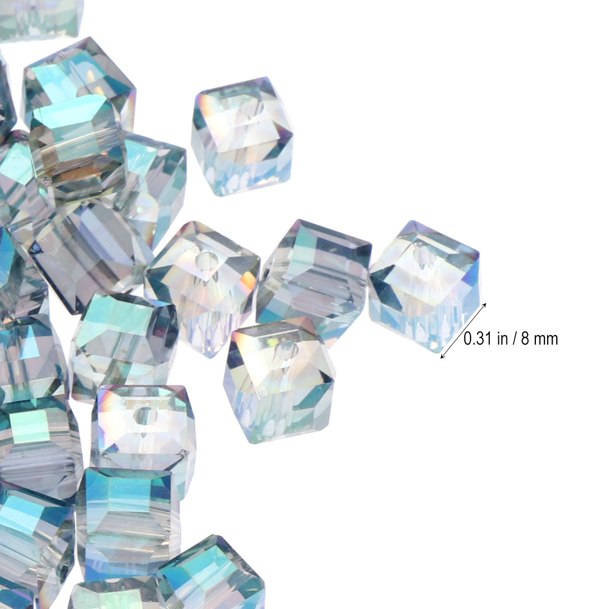 50Pcs Premium Crystal Beads 8M - огляд і ціна Jewelry Making Adults