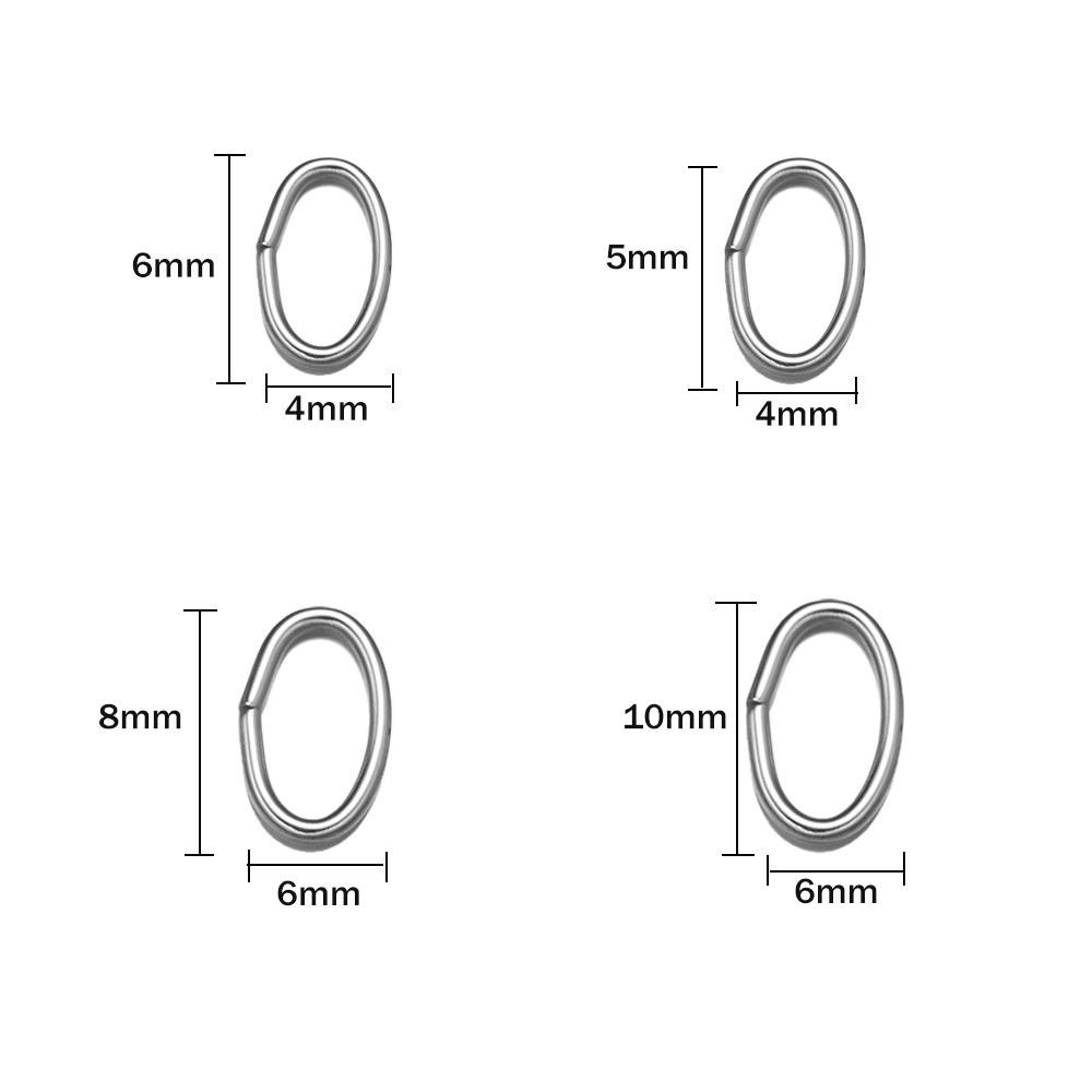 50pcs 3 Colors Stainless Steel - огляд і ціна Jewelry Making Jump Rings