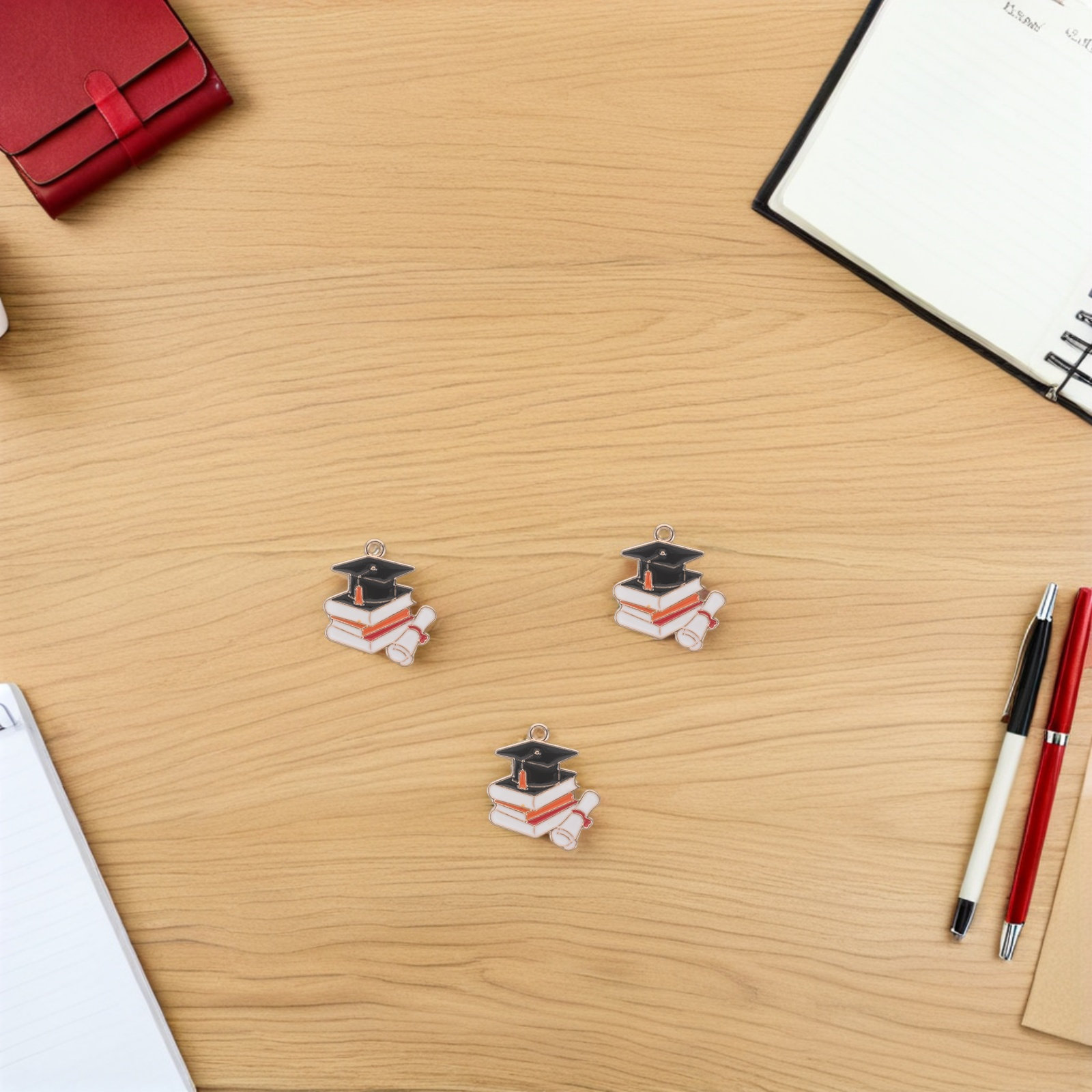 50Pcs Grad Cap Charms Alloy Gr - огляд і ціна Jewelry Making Diploma