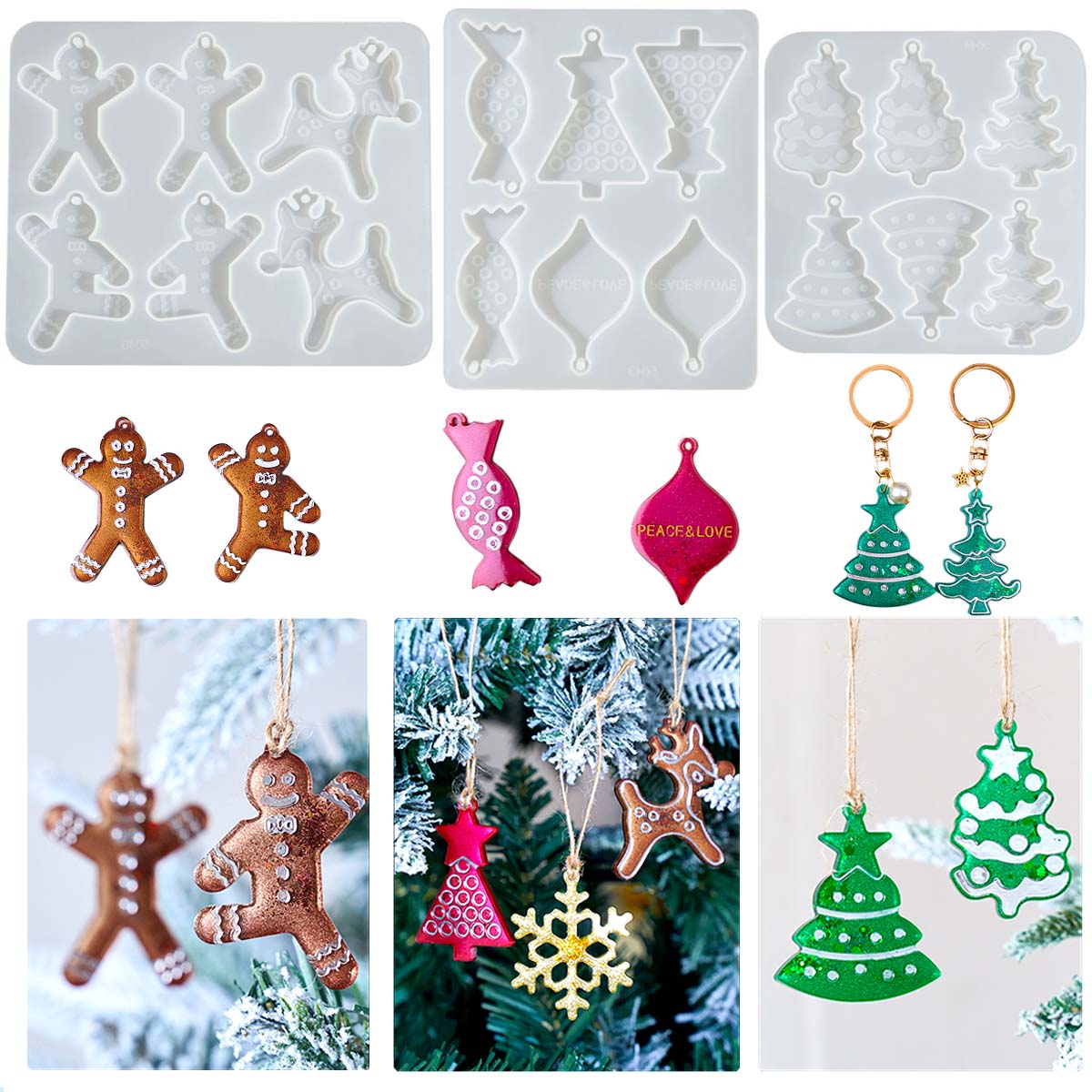 Christmas Series Earrings Pend - огляд і ціна Jewelry Making Mold