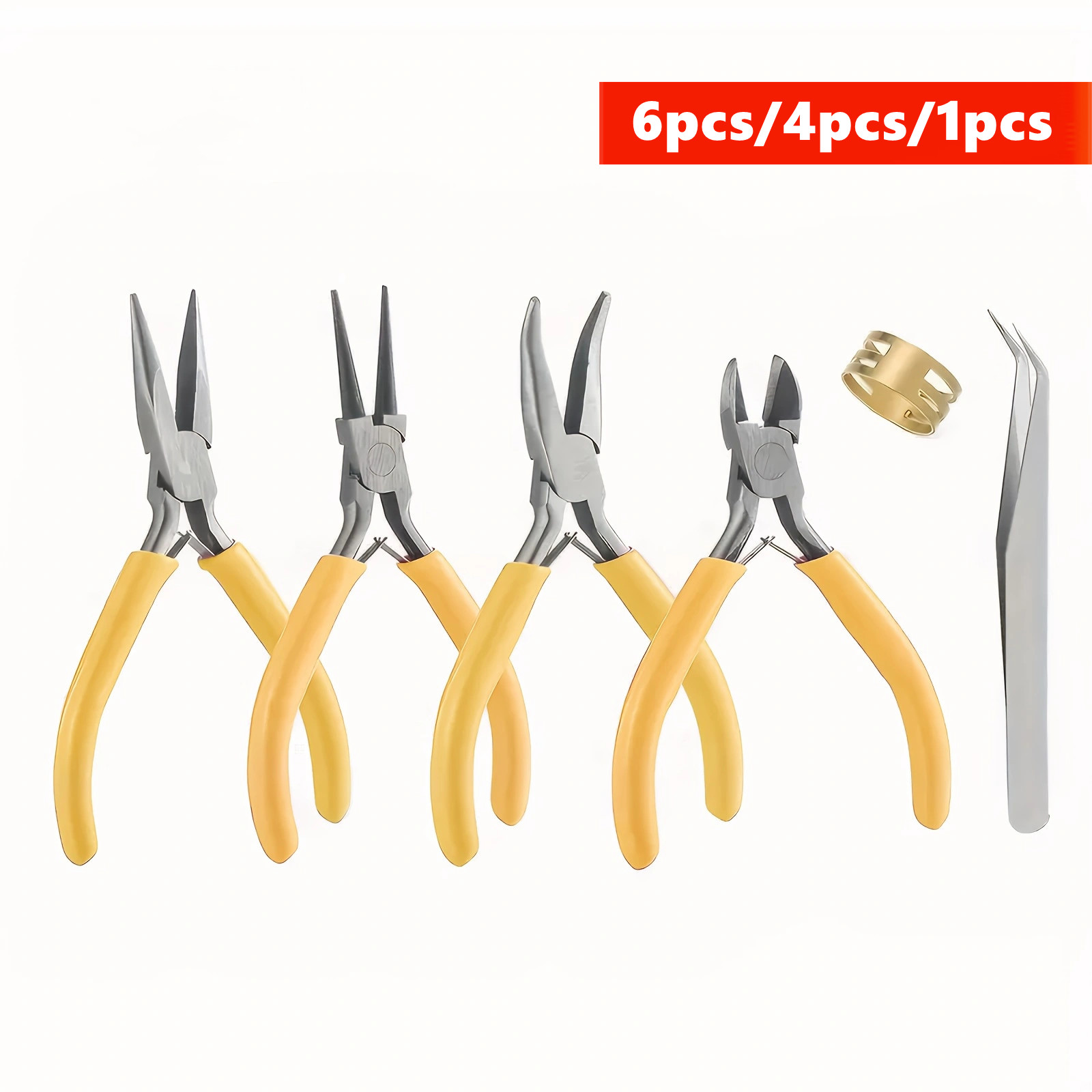6/4/1pcs Yellow Jewelry Making - огляд і ціна Jewelry Plier Set