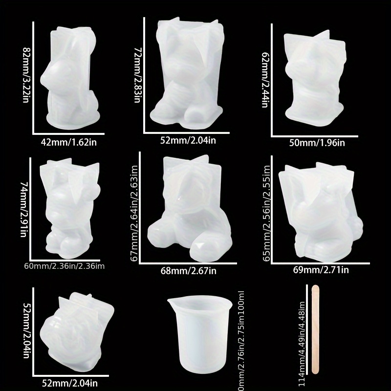 19pcs Resin-Made Mold Set, Sui - огляд і ціна Jewelry Making Mold