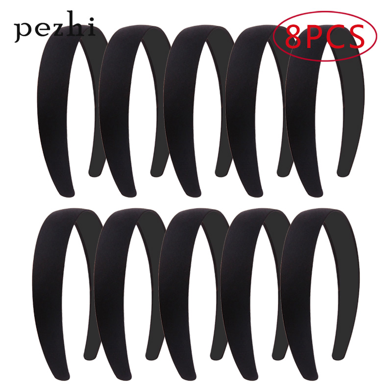 4pcs Black simple wide hair ba - огляд і ціна Jewelry Making Adults