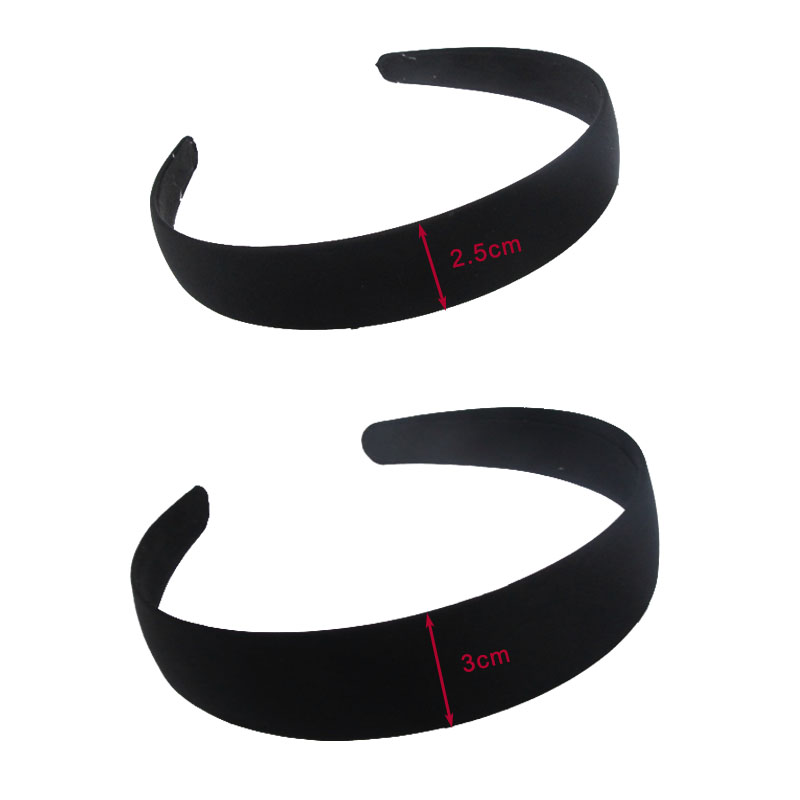 4pcs Black simple wide hair ba - огляд і ціна Jewelry Making Adults