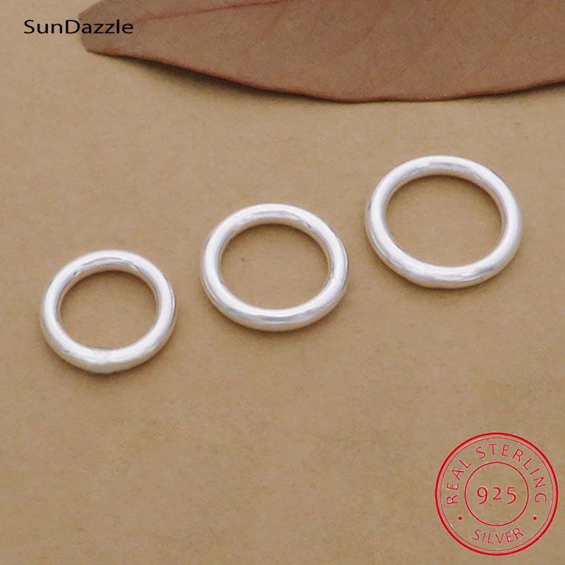 10pcs Genuine Real Pure Solid  - огляд і ціна Jewelry Making Jump Rings