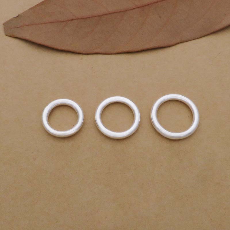 10pcs Genuine Real Pure Solid  - огляд і ціна Jewelry Making Jump Rings