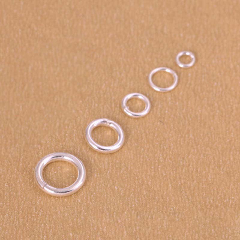 10pcs Genuine Real Pure Solid  - огляд і ціна Jewelry Making Jump Rings