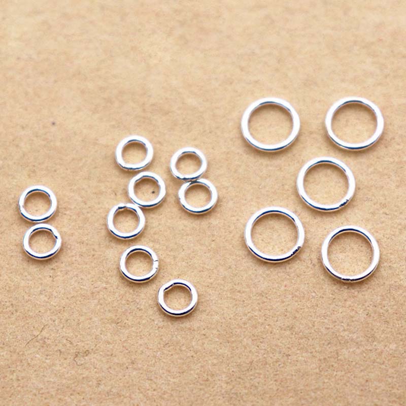 10pcs Genuine Real Pure Solid  - огляд і ціна Jewelry Making Jump Rings
