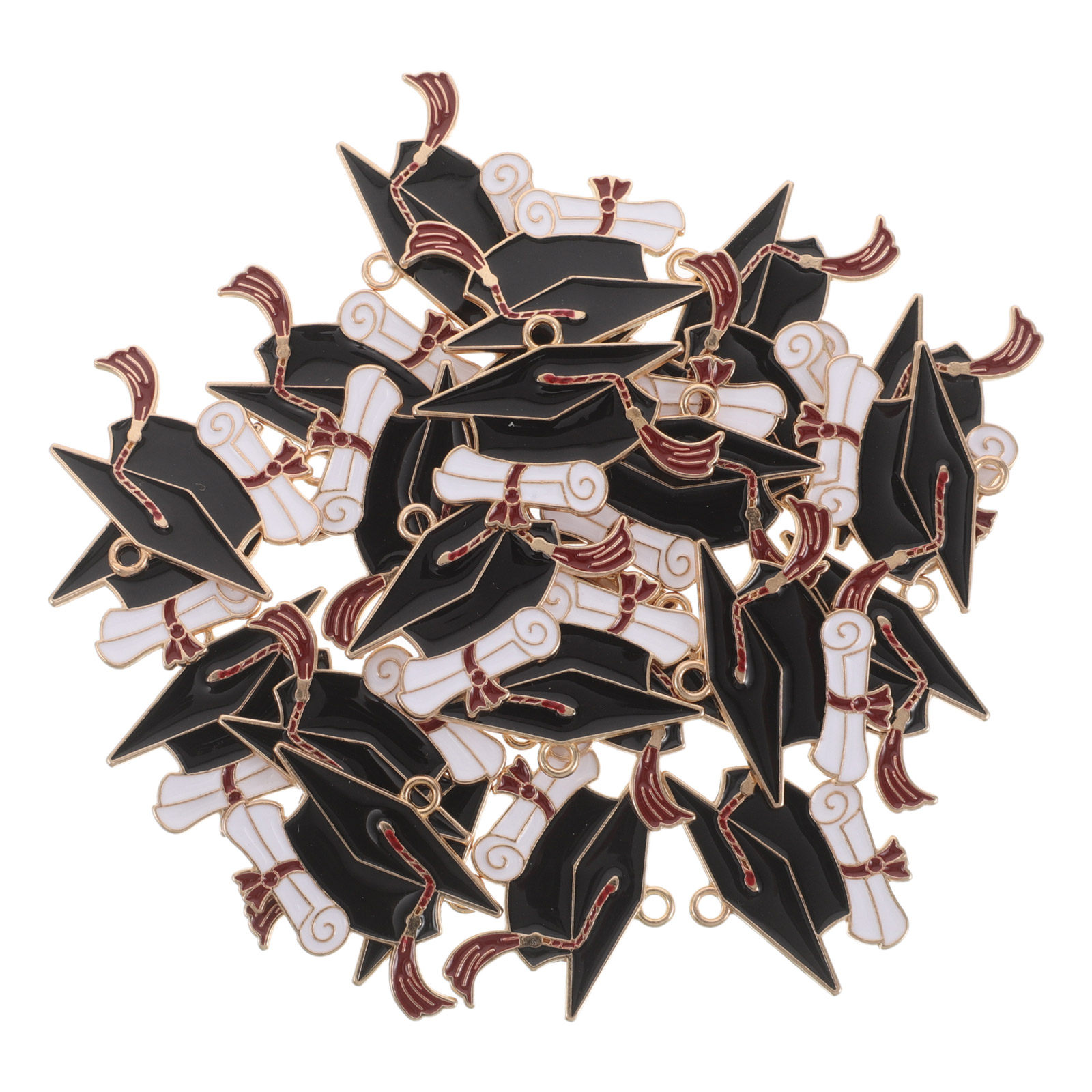 50Pcs Alloy Graduation Cap Pen - огляд і ціна Jewelry Making Diploma