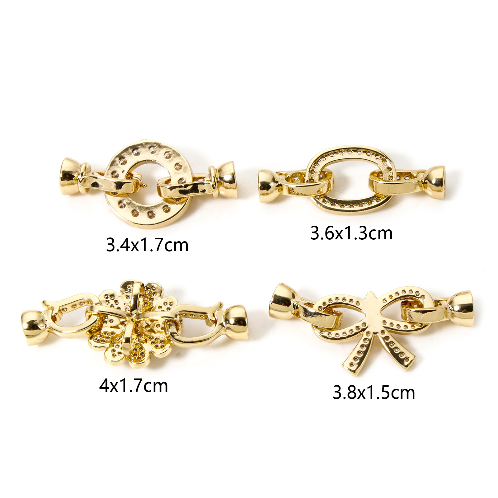 1pc Brass Fold Over Clasps Gol - огляд і ціна Jewelry Making Metal