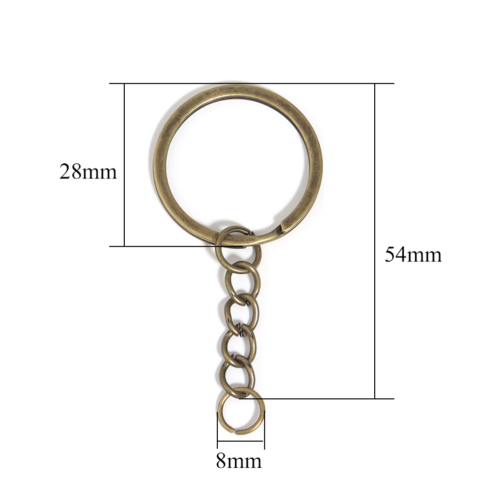 5/20Sets/Lot Metal Key Ring Ke - огляд і ціна Jewelry Making Jump Rings