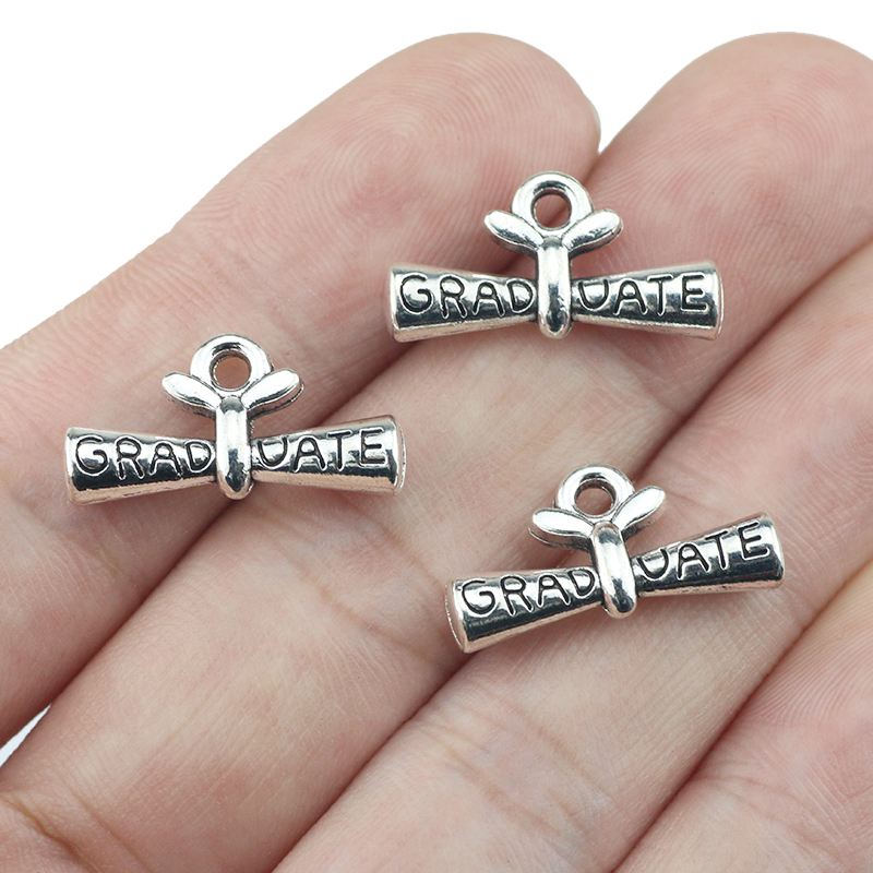 10pcs/lot 11*21mm Graduate Dip - огляд і ціна Jewelry Making Diploma