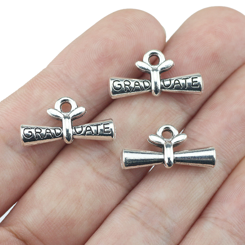 10pcs/lot 11*21mm Graduate Dip - огляд і ціна Jewelry Making Diploma