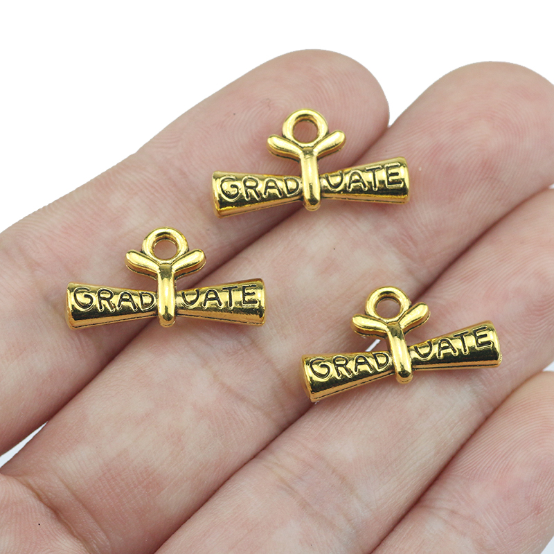 10pcs/lot 11*21mm Graduate Dip - огляд і ціна Jewelry Making Diploma