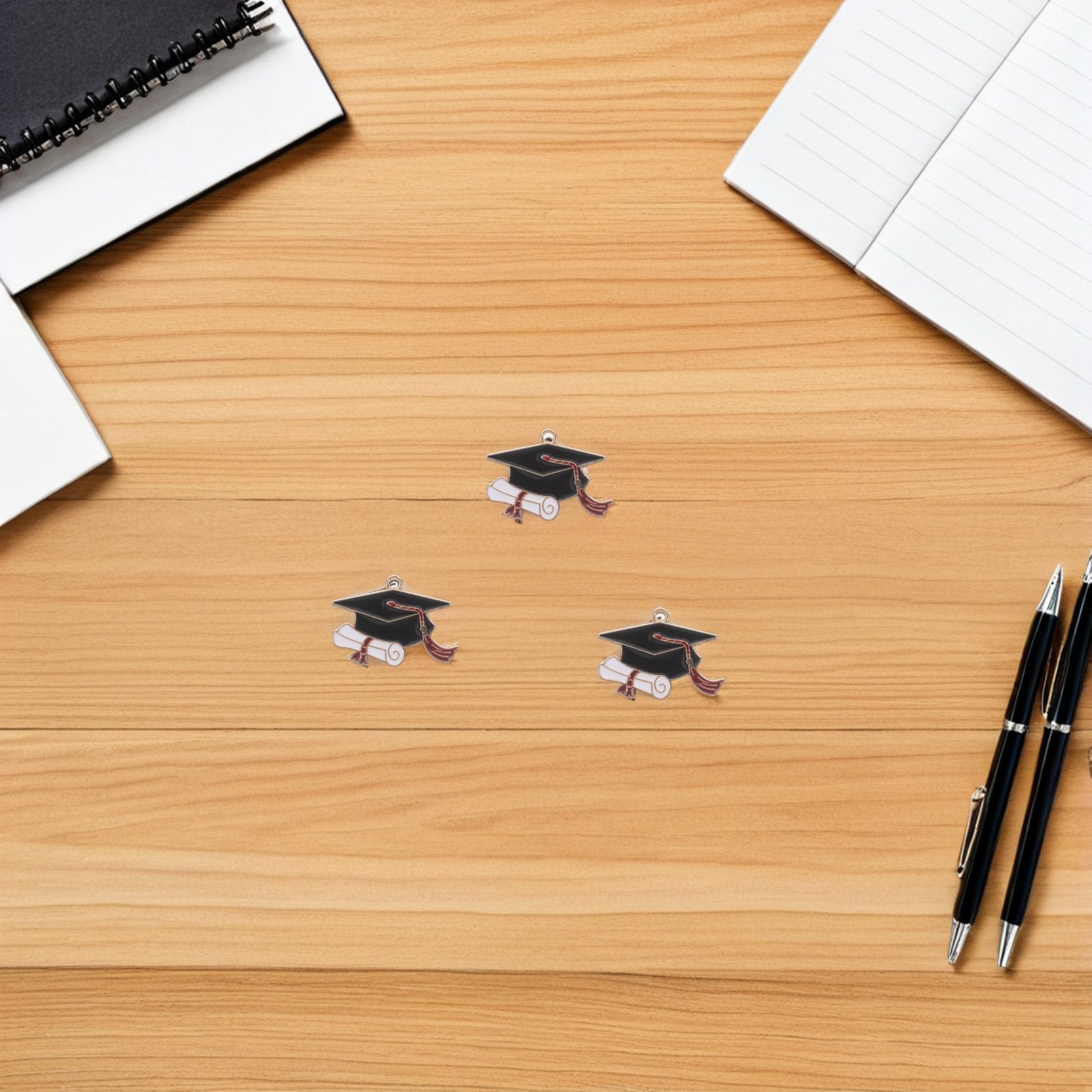 50Pcs Graduation Cap Pendants  - огляд і ціна Jewelry Making Diploma