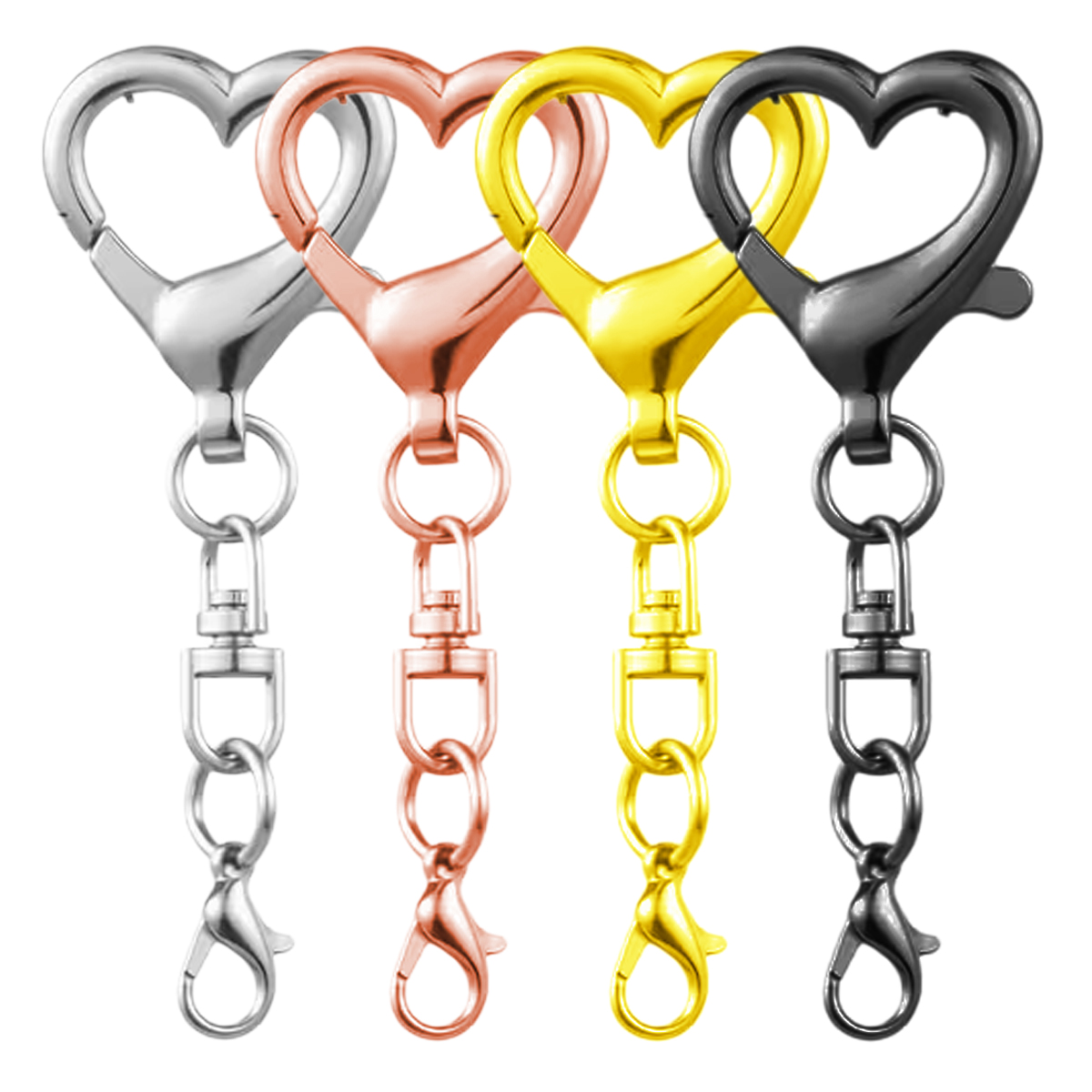 5/15/30Pcs Heart Shaped Swivel - огляд і ціна Jewelry Making Name