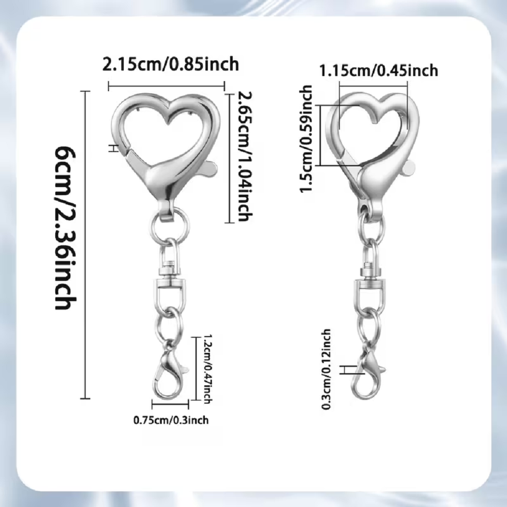 5/15/30Pcs Heart Shaped Swivel - огляд і ціна Jewelry Making Name