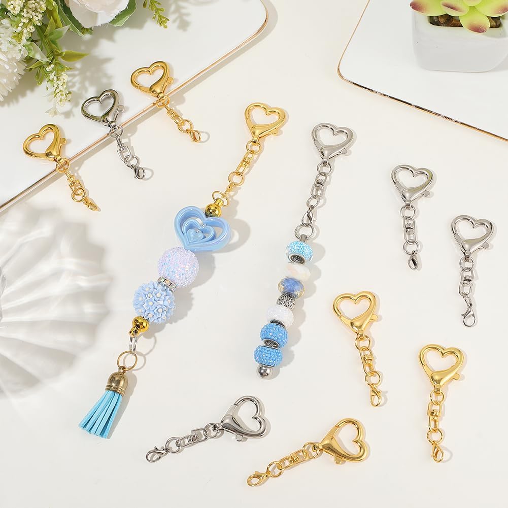 5/15/30Pcs Heart Shaped Swivel - огляд і ціна Jewelry Making Name