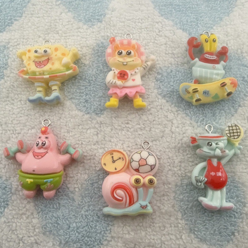 10pcs cartoon resin pendant, D - огляд і ціна Jewelry Making Earrings