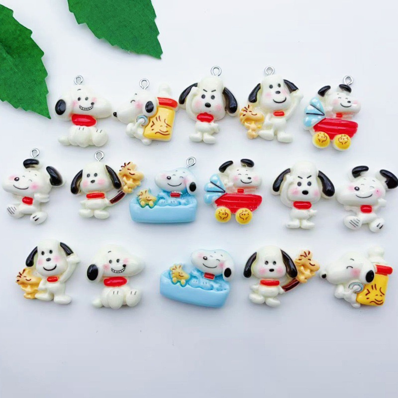 12pcs resin cartoon dog pendan - огляд і ціна Jewelry Making Earrings