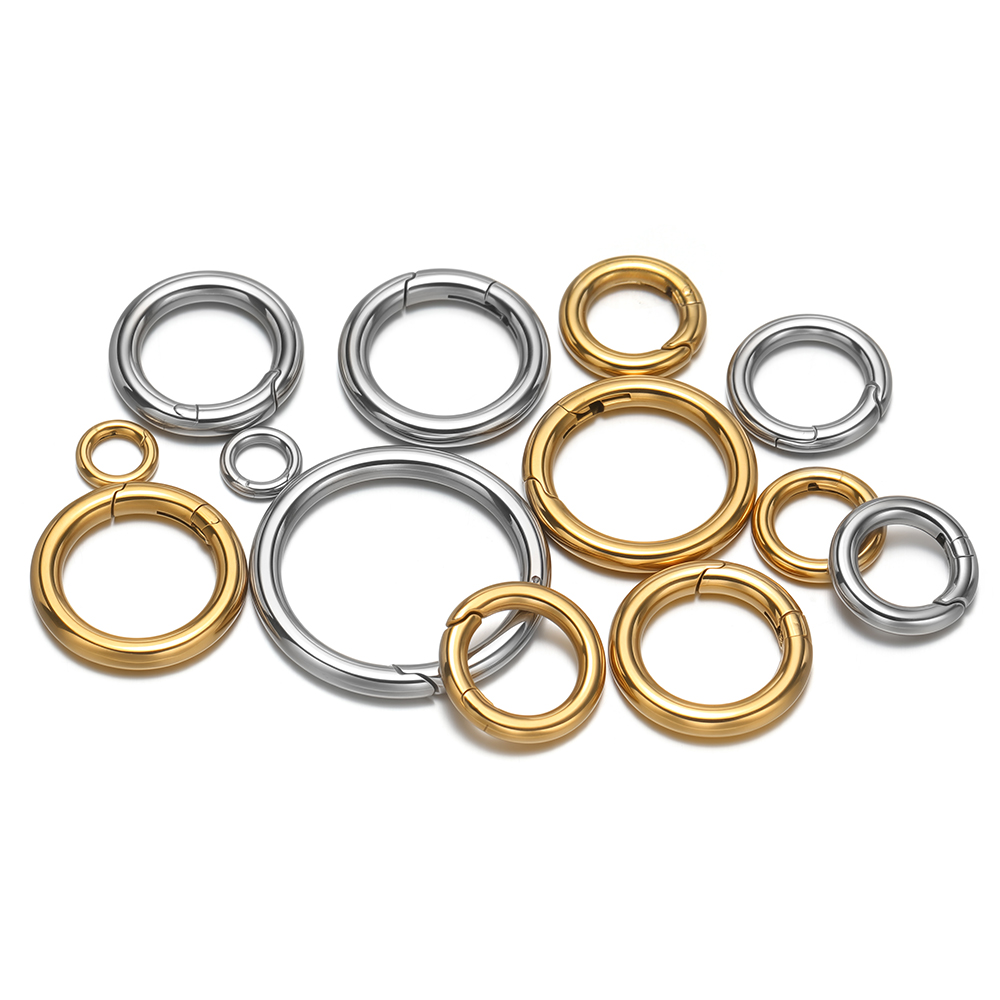 2Pcs/Lot Round Spring Clasps S - огляд і ціна Jewelry Making Metal