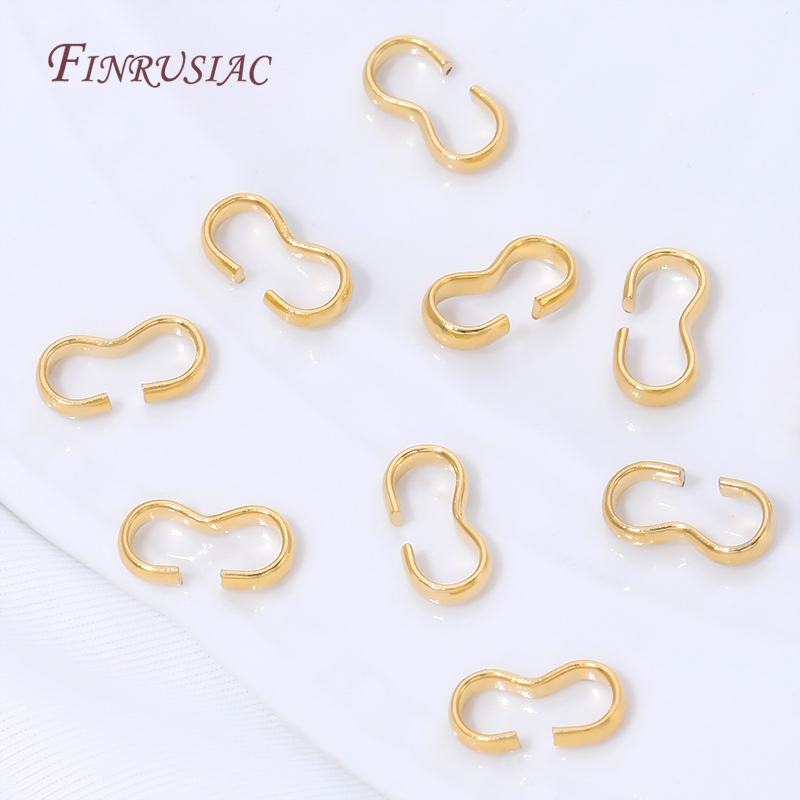 18K Gold Plated Open S Hook Cl - огляд і ціна Jewelry Making Jump Rings