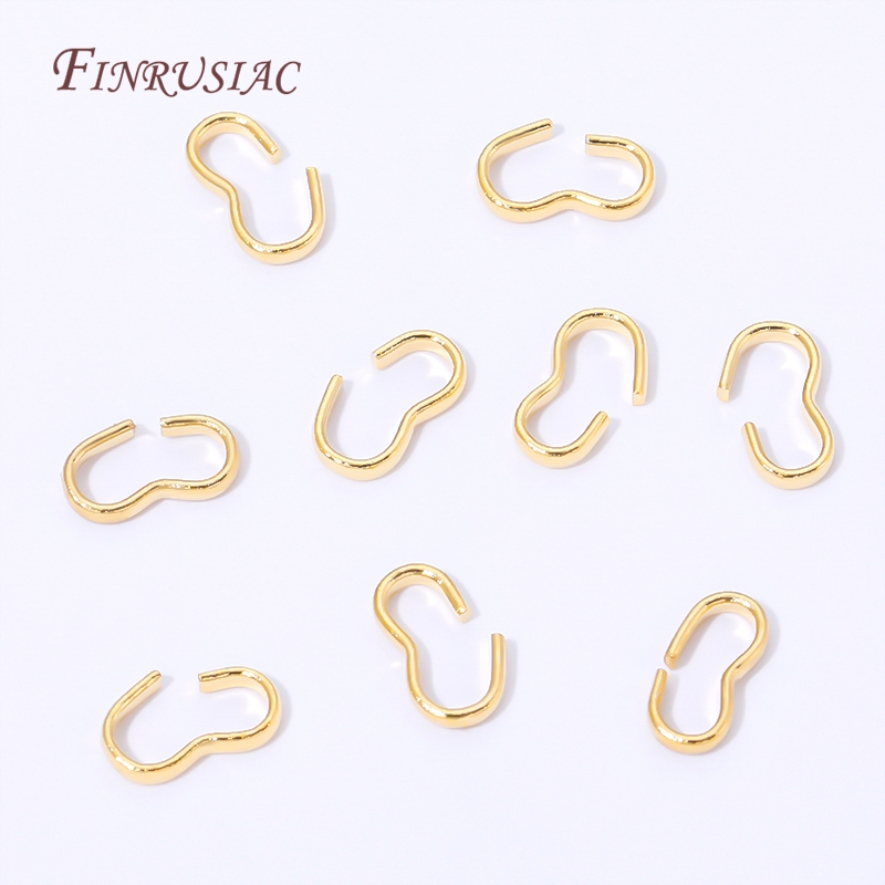 18K Gold Plated Open S Hook Cl - огляд і ціна Jewelry Making Jump Rings